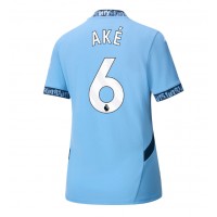 Stroje piłkarskie Manchester City Nathan Ake #6 Koszulka Podstawowej dla damskie 2024-25 Krótki Rękaw